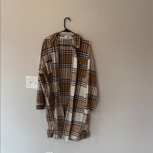 Panache Brown and Cream Plaid Jacket